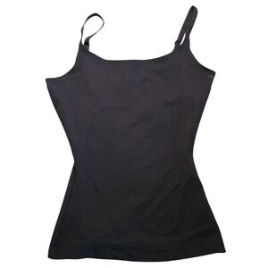 SPANX Shaping Tank Top Black M Seamless Smoothing Camisole